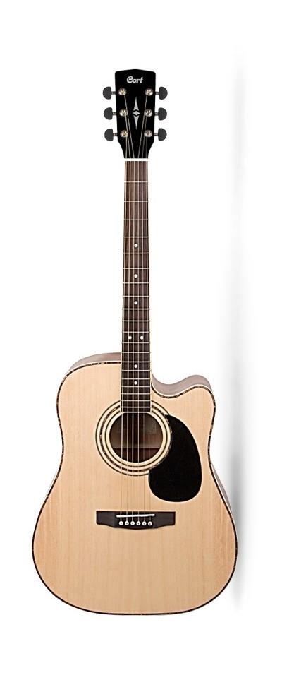 גיטרה אקוסטית מוגברת CORT AD880CE NS‏