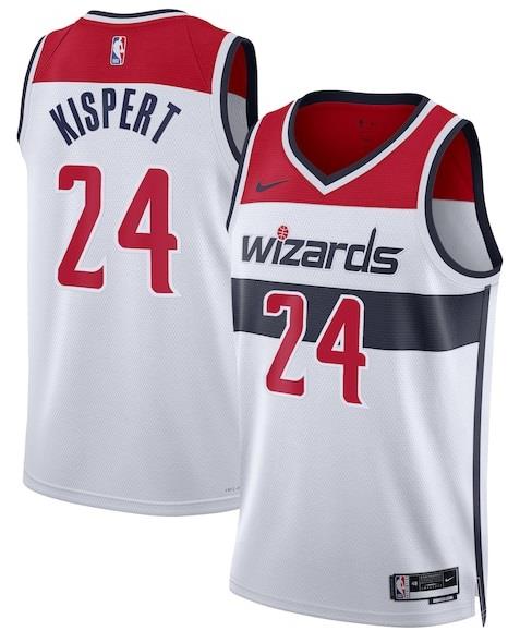 גופיית קורי קיספרט וושינגטון ויזארדס NBA לבנה