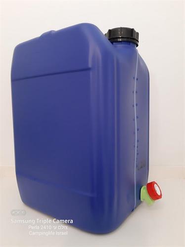 מיכל  עם ברז גריקן 18 ליטר צבע כחול מתאים למי שתיה