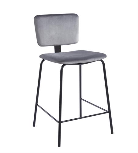 כסא בר מעוצב דגם רטרו צבע אפור