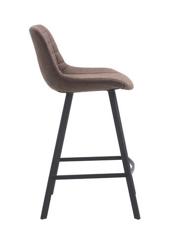 כסא בר מעוצב דגם ניס דמוי עור חום כסא בר מעוצב דגם ניס דמוי עור חום