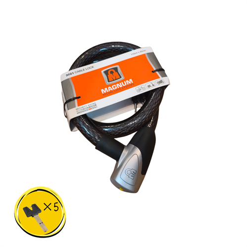 מנעול MAGNUM כבל 110 ס"מ על 25 מ"מ -עבה במיוחד