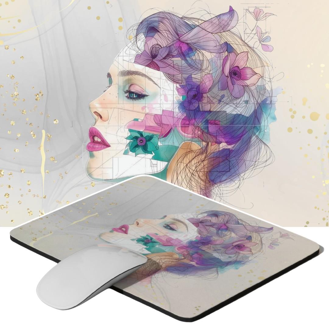 Shaped by her own design - mouse pad