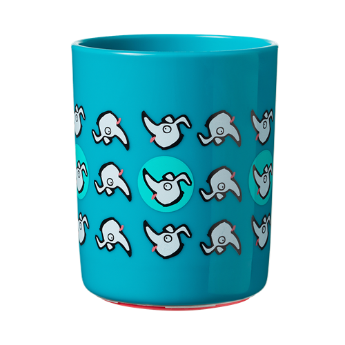 כוס פטנט כחולה שאינה נופלת 190 מ"ל 12m+ מסדרת Tommee Tippee Super Cup - הדפס כלבלבים
