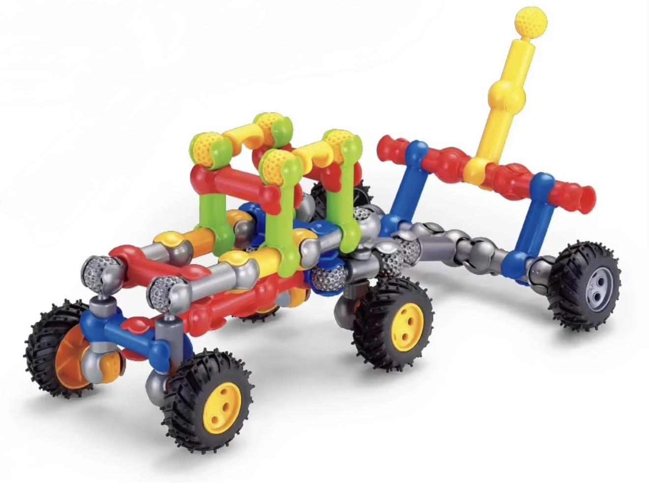 הרכבת תופסנים + גלגלים 148 חלקים במיכל
