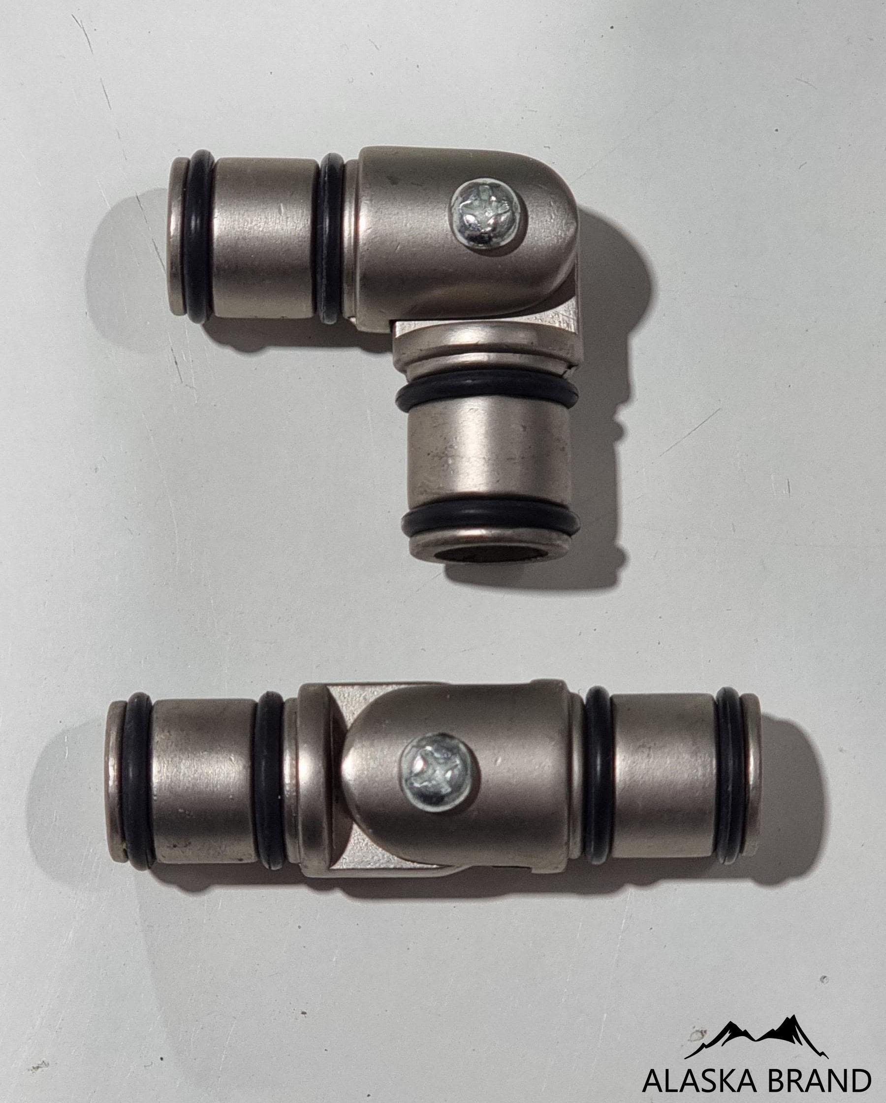 מחבר למוט וילון (לאיחוד מוטות) צבע - כסף