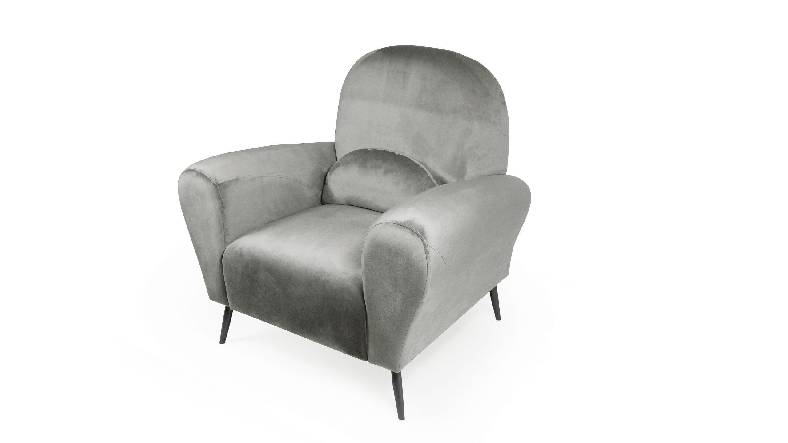 כורסא לבית מעוצבת דגם בלגיה אפור