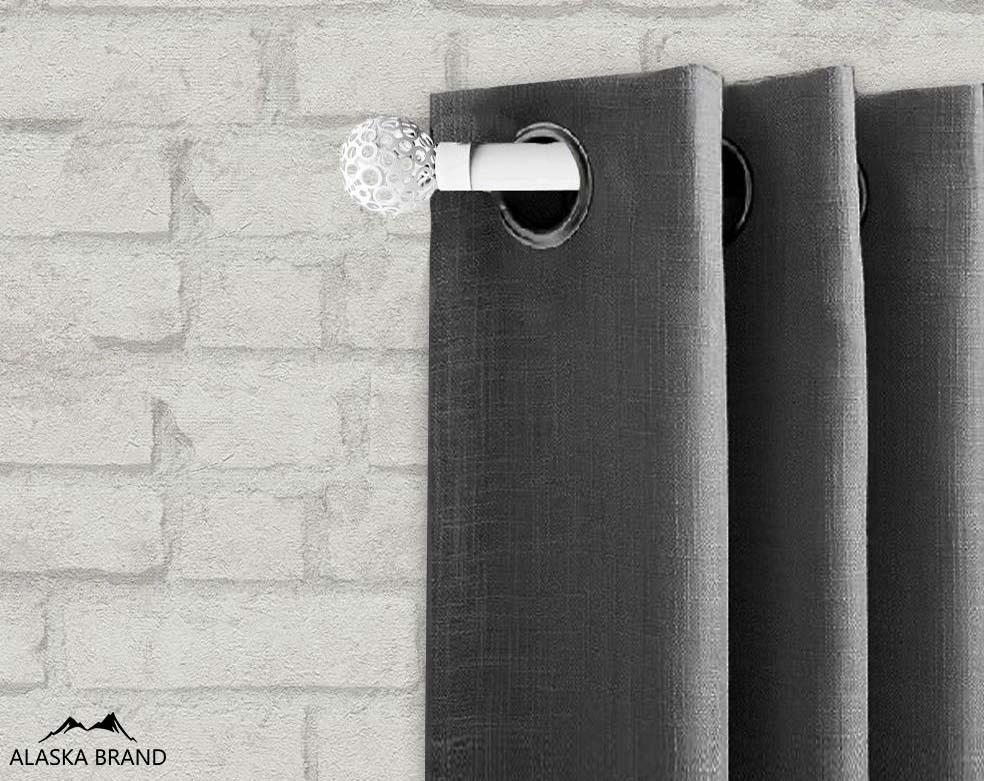 מוט טלסקופי לתליית וילונות במבחר צבעים וגדלים - מחורר