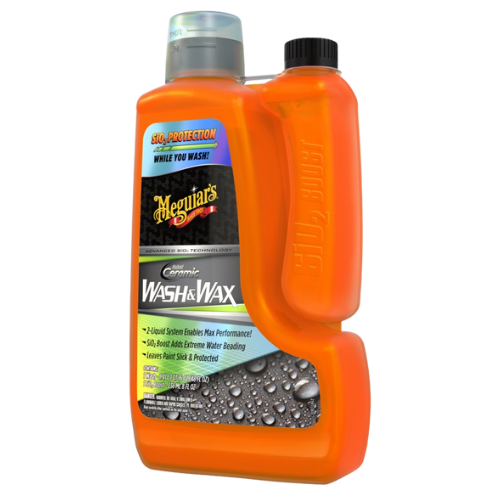 שמפו+ווקס היברידי קרמי - HYBRID CERAMIC WASH & WAX מבית MEGUIAR'S | תכולה 1.4 ליטר