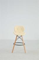 כסא בר מעוצב דגם מונקו צבע בז