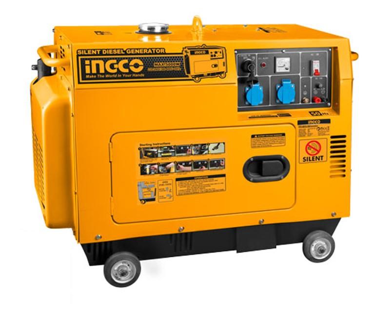 גנרטור אינוורטר מושתק דיזל 5000W חד פאזי INGCO