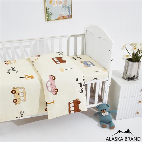 סט 100% כותנה למיטת מעבר / תינוק - מכוניות