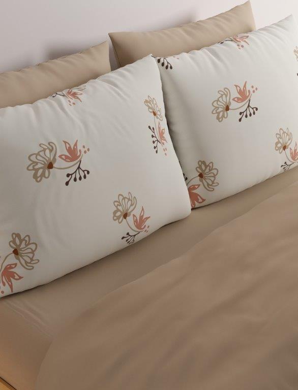 סט מצעים 100% כותנה 180X200 דגם - עמית