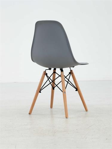 4 כסא דגם בריסל צבע אפור