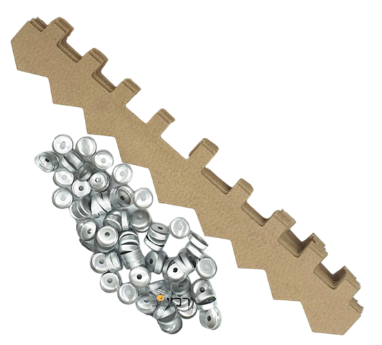 ערכה להכנת חנוכיה דגם סביבון - 12 יחידות