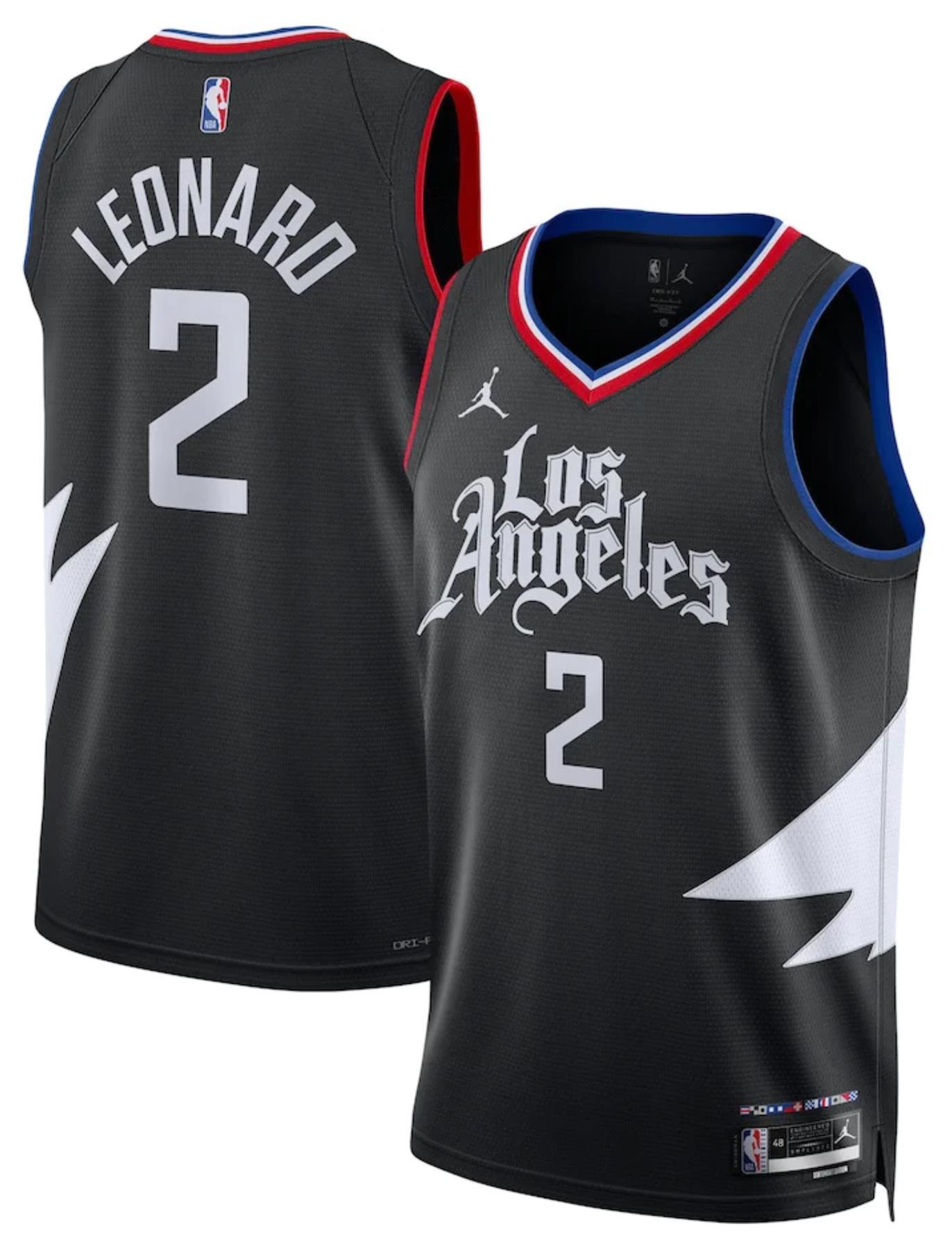 גופיית לנארד לוס אנג'לס שחורה NBA