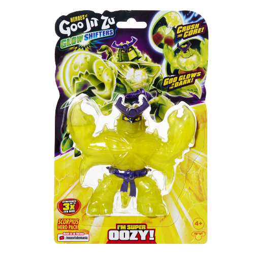 גו ג'יט זו - בובה נמתחת זוהרת בחושך - סטרץ' Glow Shifter בנגאל - Goo Jit Zu