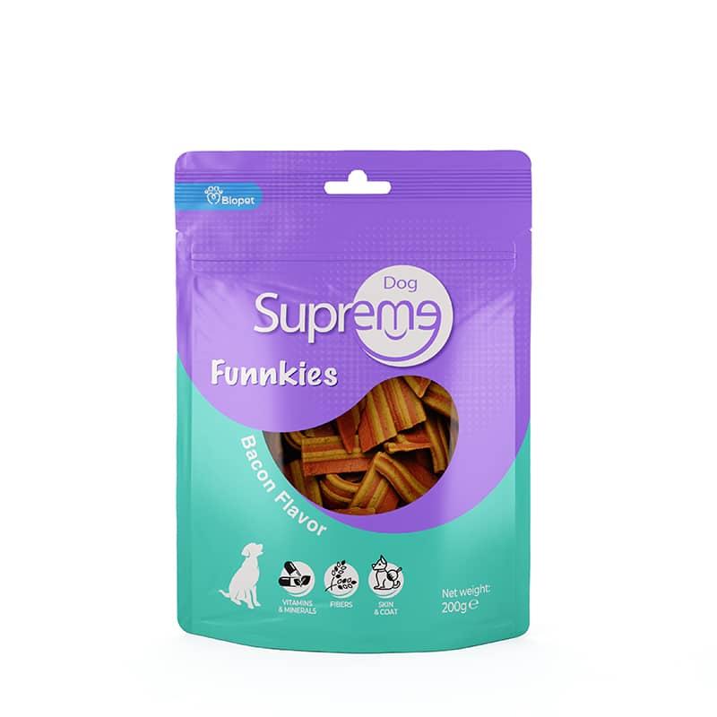 ביופט חטיף סופרים SUPREME בייקון 200 ג Biopet שופיפט