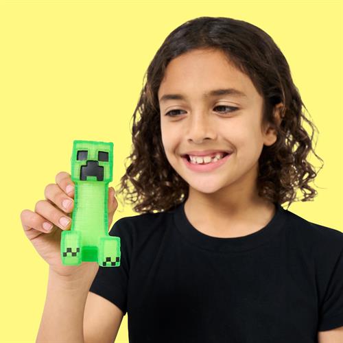 גו ג'יט זו X מיינקראפט - בובה נמתחת - סטרץ' Minecraft  קריפר - Goo Jit Zu