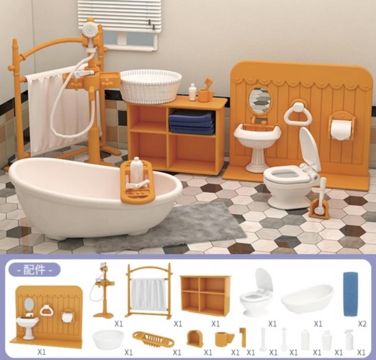 ריהוט אמבטיה לבובות