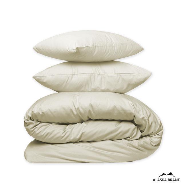 מצעי 100% כותנה מצרית אריגת סאטן 500 חוט - שמנת