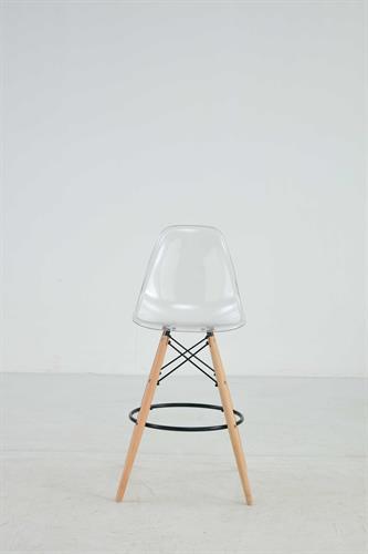 כסא בר מעוצב דגם קארין צבע שקוף