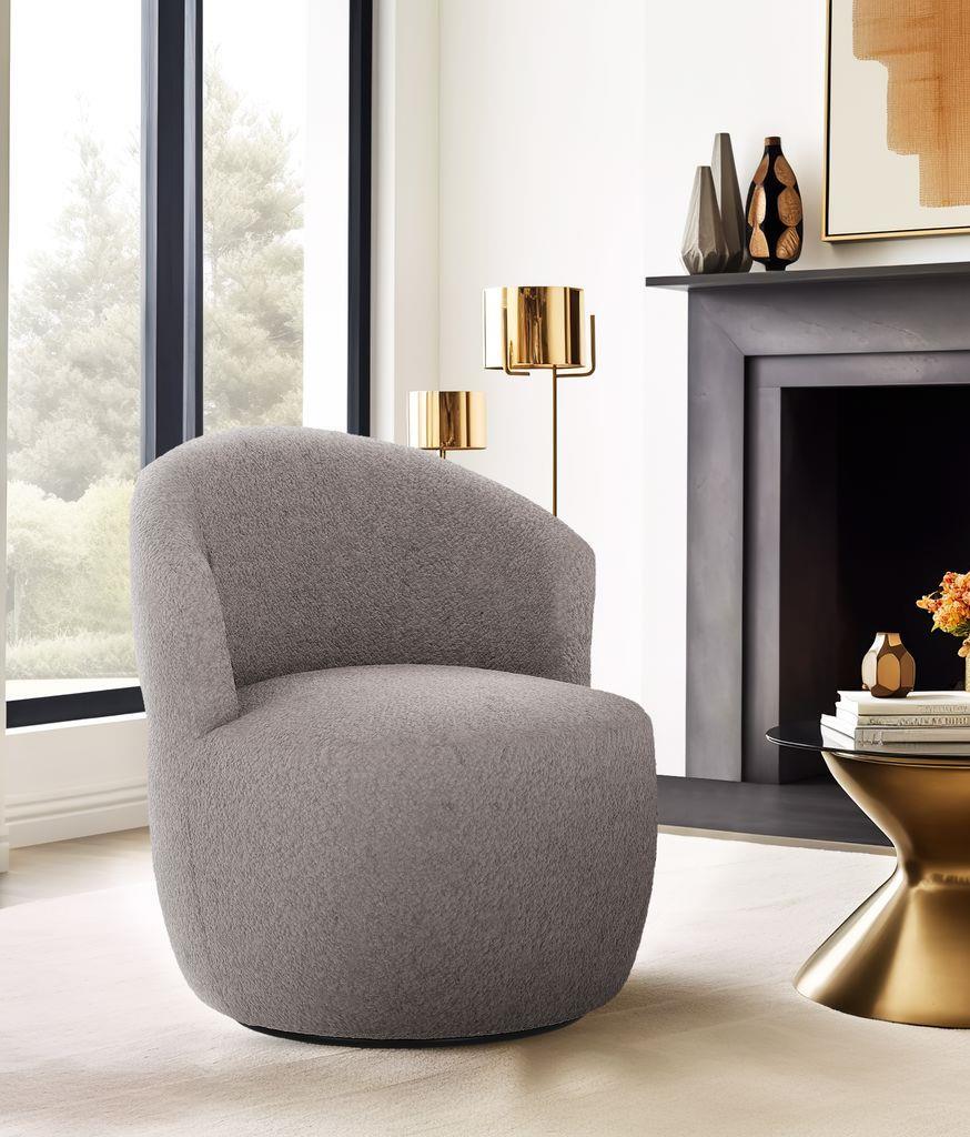 כורסא מעוצבת יוקרתית לבית דגם אדיסון בד בוקלה צבע אפור כורסא מעוצבת יוקרתית לבית דגם אדיסון בד בוקלה צבע אפור