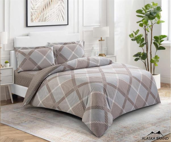 מצעי 100% כותנה רכה בצפיפות 200 חוט דגם אורבן | מבחר מידות