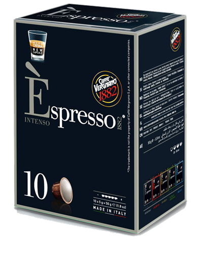 מארז קפסולות [10 יחידות 1.9₪ ליחידה] להכנת קפה אספרסו INTENSO [אפור] עוצמתי (תואמות Nespresso)