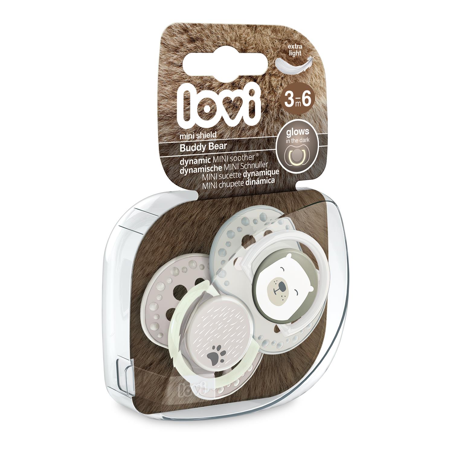 זוג מוצצי לאבי מהדורת חברי הדוב 3-6