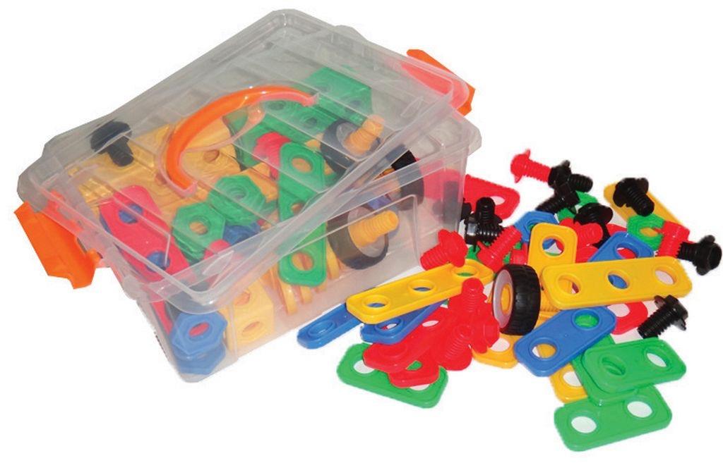 סט הברגות עם גלגלים במיכל סט הברגות עם גלגלים במיכל