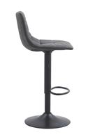 כסא בר מעוצב דגם בלגיה צבע דמוי עור אפור