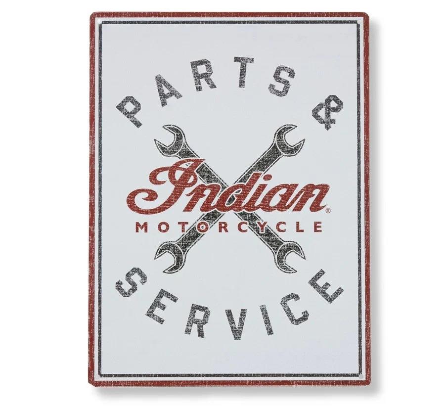 שלט פח - PARTS & SERVICE METAL SIGN