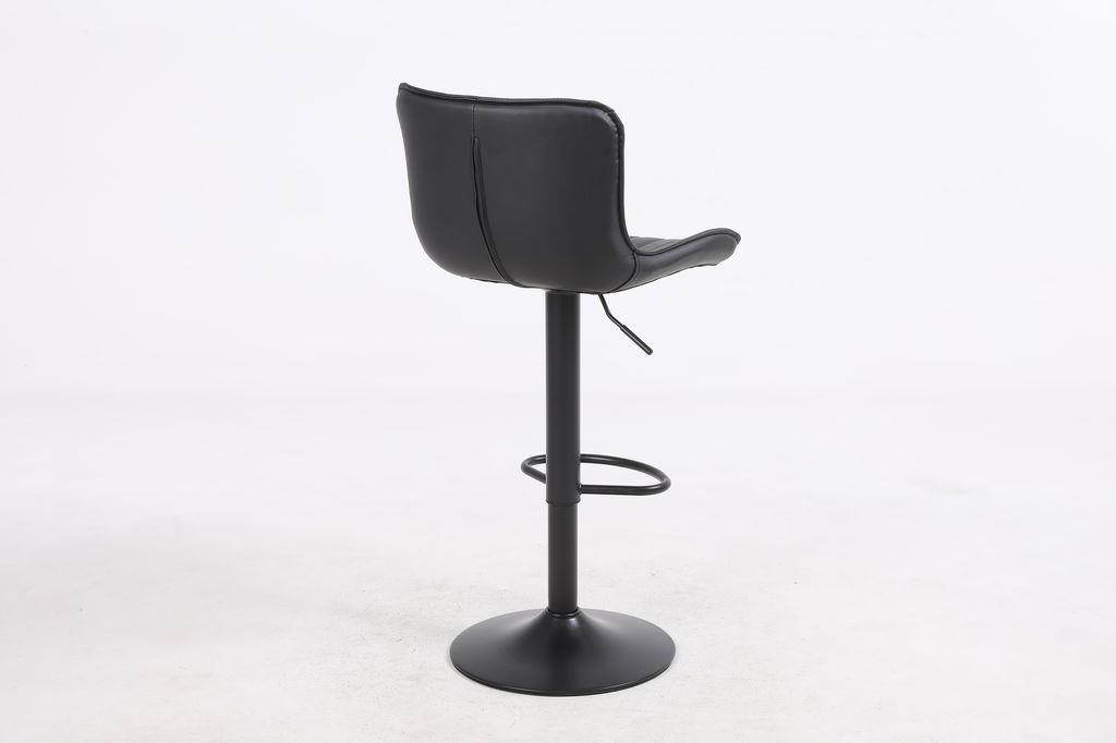 כסא בר מעוצב דגם אירלנד דמוי עור שחור