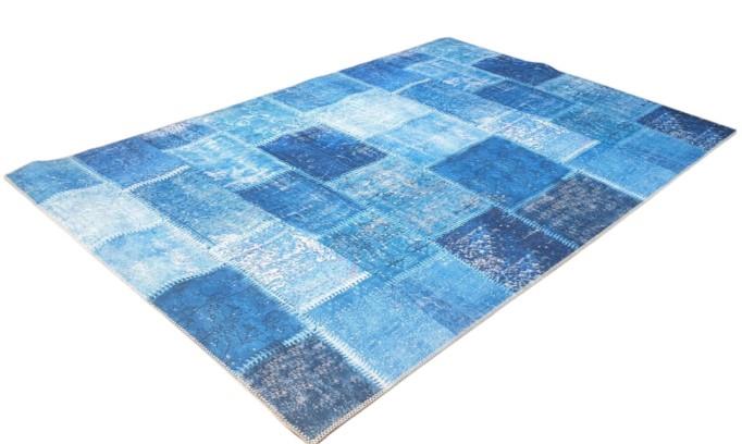 שטיח מודפס כחול