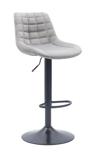 כסא בר מעוצב דגם רומאו בד צבע אפור