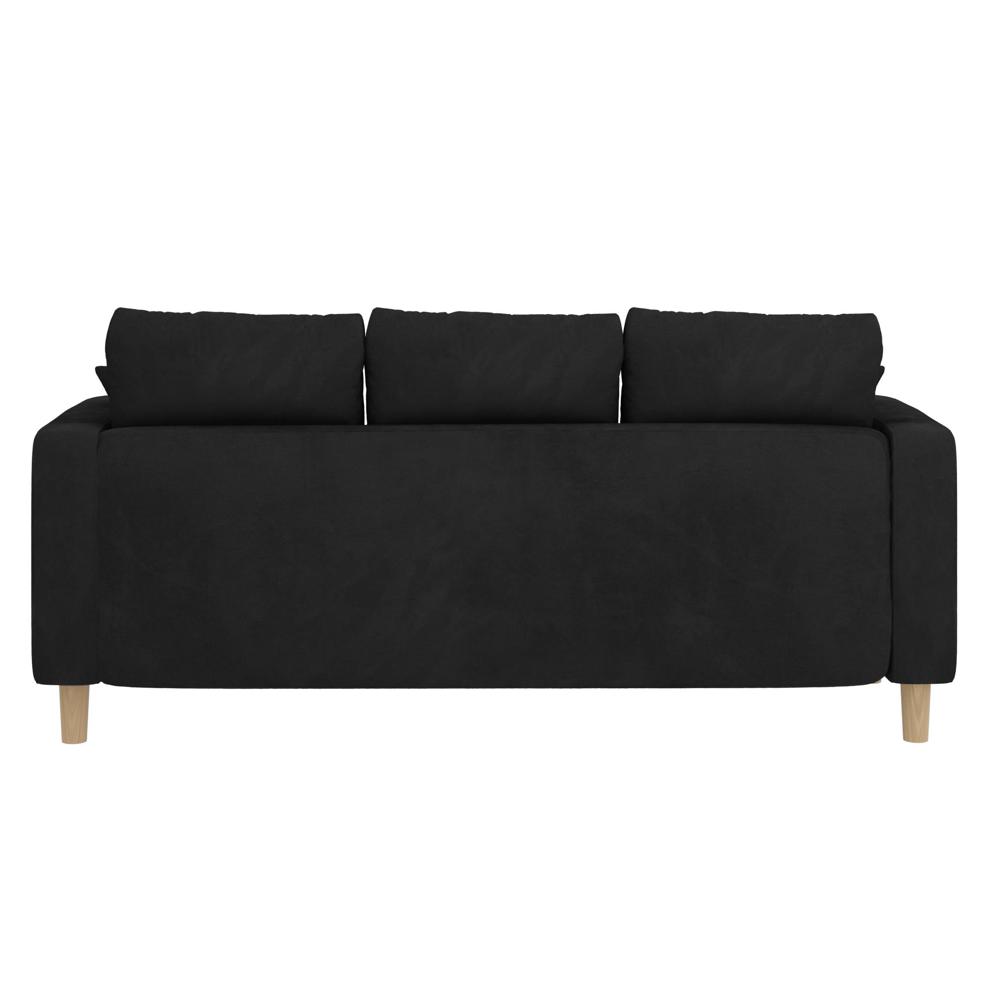 ספה תלת מושבית דגם ליסבון צבע שחור