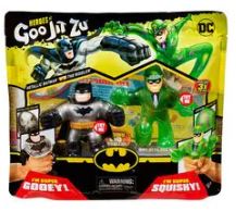 גו ג'יט זו X דיסי DC - בובה נמתחת - סטרץ' מארז זוגי באטמן vs רידלר - Goo Jit Zu