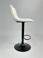 כסא בר מעוצב דגם בלגיה דמוי עור לבן