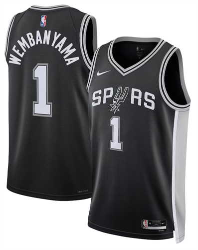 גופיית ויקטור ומבניאמה שחורה NBA