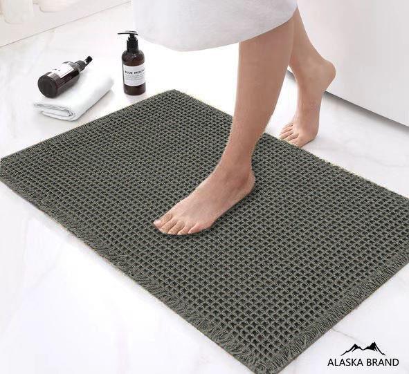 שטיח אמבטיה אופנתי דגם - סמואל | מרווה כהה