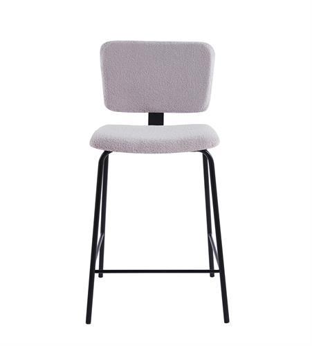 כסא בר מעוצב דגם רטרו בוקלה צבע אפור