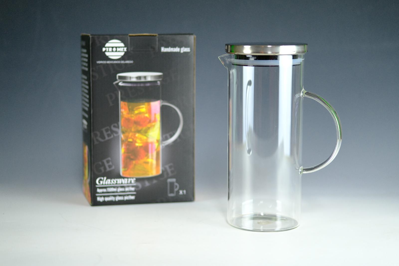 קנקן זכוכית  1.5 ליטר piromex לחם וקר