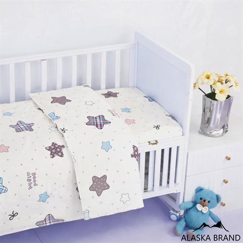 סט 100% כותנה למיטת מעבר / תינוק - כוכב