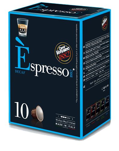 מארז קפסולות [10 יחידות 1.9₪ ליחידה] להכנת קפה אספרסו DECAF [כחול] נטול קפאין (תואמות Nespresso)