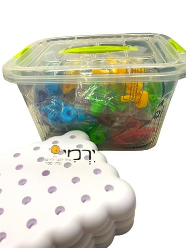 פטריות בצורות ענק ל-4 ילדים במיכל