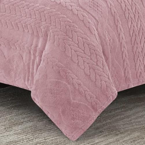 מצעי 100% קורל פליז - רכים ומחממים במיוחד | דגם סוודר Sweater ורוד מצעי 100% קורל פליז - רכים ומחממים במיוחד | דגם סוודר Sweater ורוד