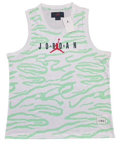 גופיית אייר ג'ורדן Air Jordan לבן ירוק