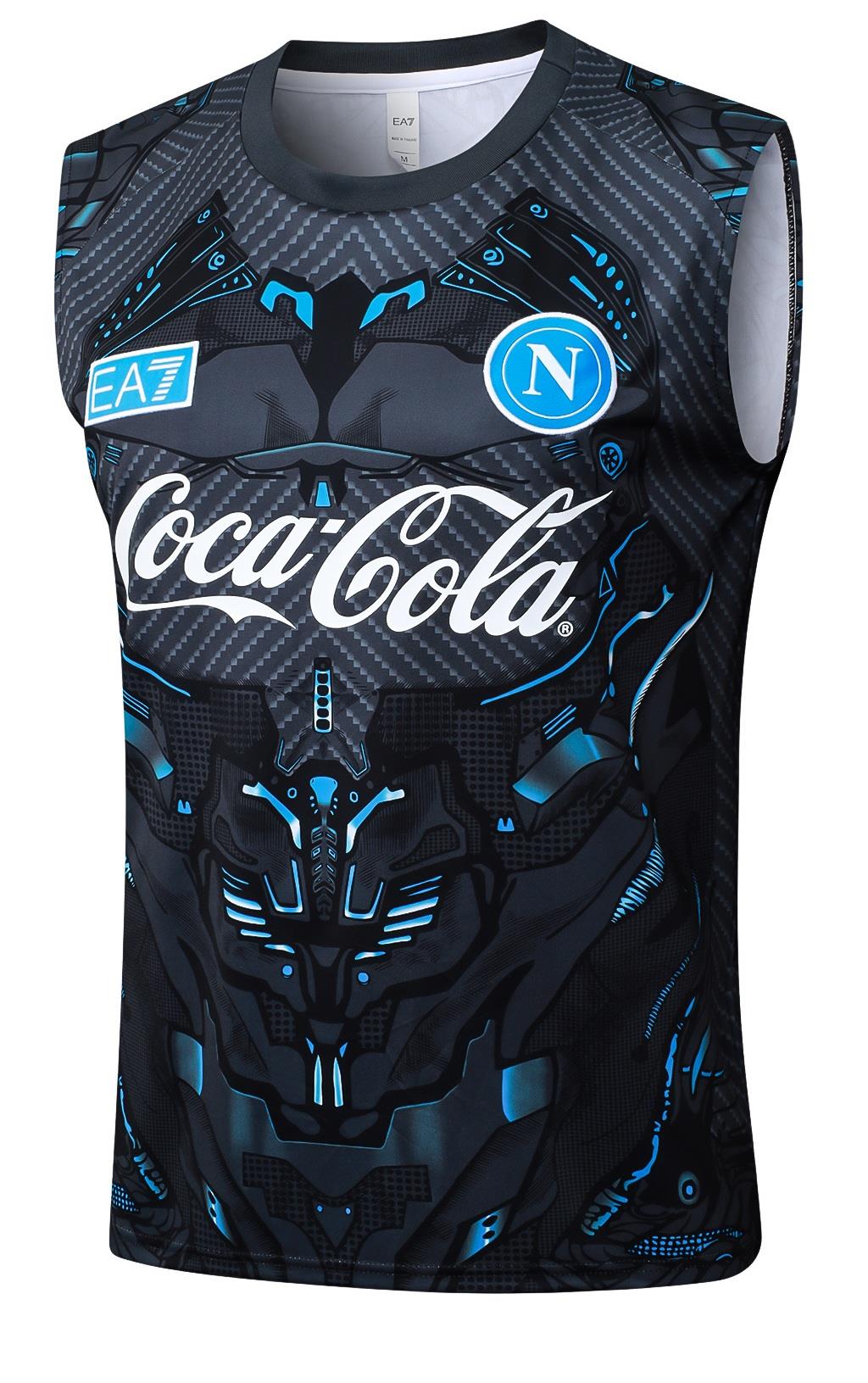 נאפולי גופיית ספורט כחולה