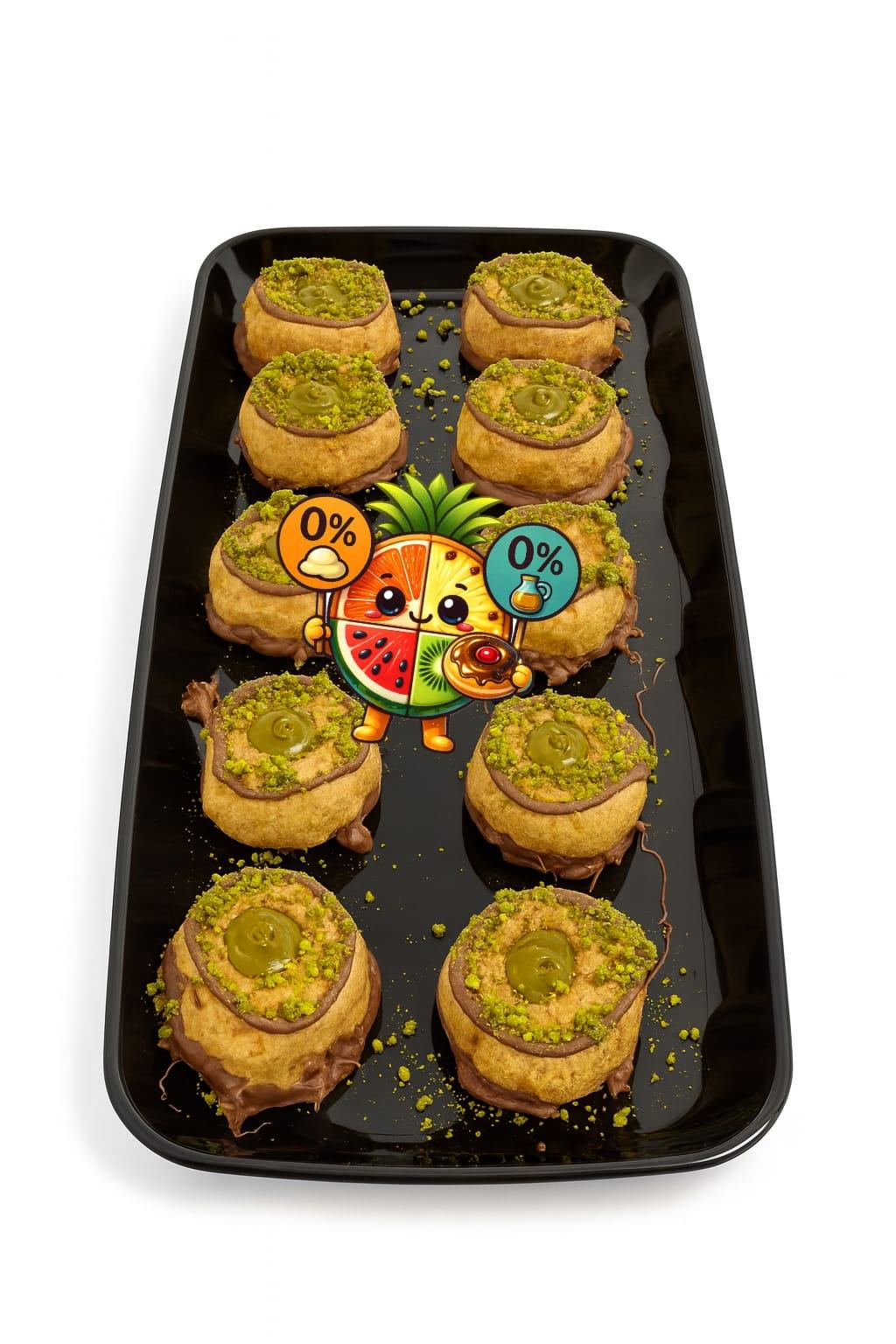 פיסטוק הסופגניות 0% בצק 100% חשק